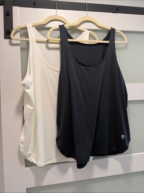 Two Born Primitive Women’s Performance Tank Tops - Black & Ivory